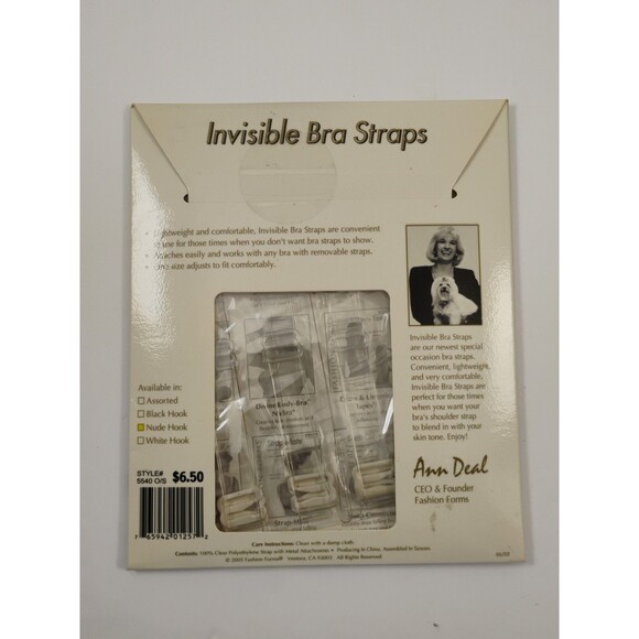 Invisible Bra Straps Fashion Forms 2 inside package - Picture 7 of 13